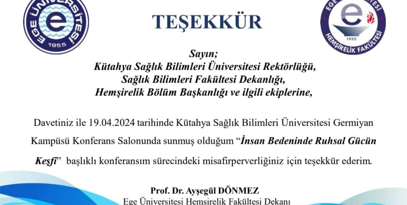 Prof. Dr. Ayşegül DÖNMEZ Mesajı
